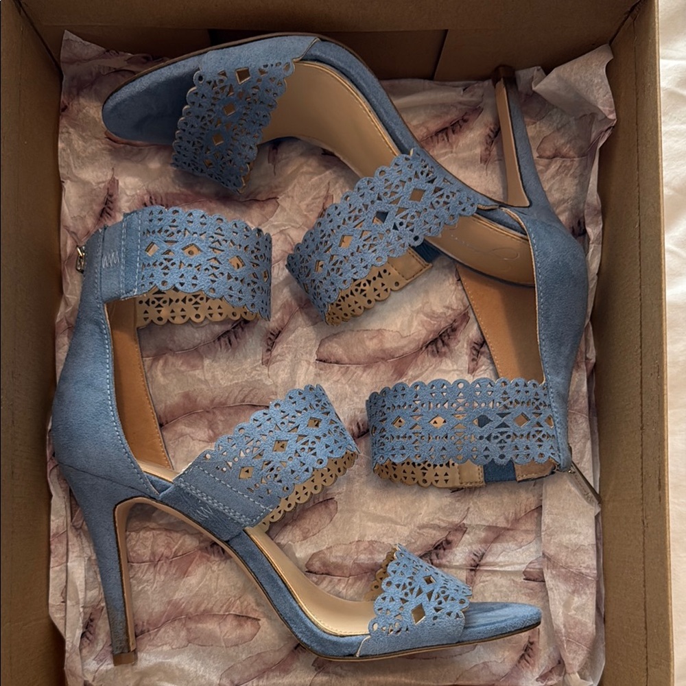 Elegant Blue Women's Heels